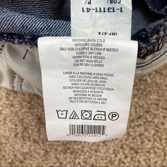 A Pea in the Pod Full Panel Cuffed Crop Jeans NWOT - Picture 5 of 14